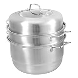 FELTECHELECTR 1 Satz Ninja Multikocher Dampftopf Dämpfeinsatz Topf Dämpfeinsatz Hotpot Topf Instant Meal Pot Duo Hot Pot Mantowarka Induktion Siebeinsatz Für Töpfe Dampf Dünsteinsätze
