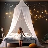 Wnqou Bett Baldachin Moskitonetz für Mädchen Bett Netz, Prinzessin Baldachin für Kinder Bett Zimmer Dekor