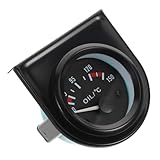 BUGUUYO Öltemperaturanzeige Präziser Analogthermometer für Autos C Einfache Installation Schwarzes Design für Fahrzeugmodifikation