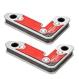 lyrlody Schweißmagnetmagnetschweißklemme Schweißerhalter 2pcs 30 60 90 Grad Winkel Starker Neodym-Eisen-Bor mit 30 Kg Abzugskraft für die Herstellung von Rohrblechen