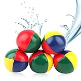 PBUSPU 5 Stück Juggling Balls, Diameter 5.5 mm,60g Heavy, Professionelles Jonglierball, für Anfänger & Fortgeschrittene PU Jonglierbälle