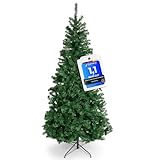 Blumtal künstlicher Weihnachtsbaum 180cm - Weihnachtsbaum künstlich mit naturgetreuen PVC-Nadeln + Stellfuß - Weihnachtsbaum künstlich 180 - Christbaum - Tannenbaum künstlich 180 cm -Tannenbaum 180 cm