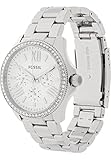 Fossil Damenuhr Cecile Multifunktion, Edelstahl mit 40 mm Gehäusegröße