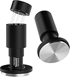 2-in-1 Espresso Tamper 51 mm mit WDT Tool – Kalibrierter 30-lb Tamper & 8-Nadel Espresso-Nadelverteiler – Siebträgerzubehör für Baristas - VOCA