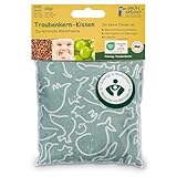 GRÜNSPECHT Traubenkern-Kissen 12x12cm, Wärmekissen für Babys & Kleinkinder, bei Blähungen & Bauchschmerzen