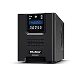 Cyberpower PR1500ELCD Line-Interactive Unterbrechungsfreie Stromversorgung (RJ-45, 17000mAh, 1350 Watt, USB), Schwarz, 1500va, 0R60020