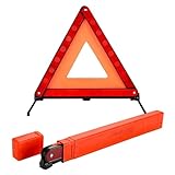 Kezidhp Faltbares Warndreieck Auto mit Box | Stabiles KFZ-Zubehör für Pannenhilfe & Unfallsicherheit | Kompakt, Leicht & Reflektierend | StVZO-Konform für PKW, LKW, Transporter