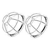 ELAYARD 2 STÜCK Feuerfestes Schutzgitter für Rauchmelder Langlebiger Metallkäfig mit Transparenter Abdeckung Widerstandsfähig und Robust Schutz für Rauchmelder und Brandsensoren Einfache