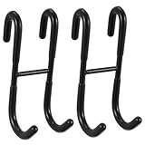 Garneck 2 Stück Edelstahl Türhaken ohne Bohren Rostfreie Aufhänger für Rückseite der Tür Platzsparende Metallhaken für Küche Bad Schlafzimmer Stabil Belastbar für Mäntel Taschen