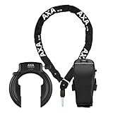 AXA Set Imenso L Retractable + ULC 130 + Transporttasche – Rahmenschloss Set mit Einsteckkette und Tasche – Hohe Sicherheit