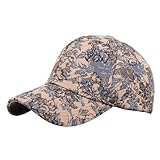 2025 - Mode Frauen Männer Sport Drucke Atmungsaktive Strand Baseball Cap Hip Hop Hut Sonnenhut Fahrrad Cap Winter (Blue, One Size)