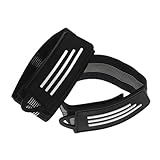 TOYANDONA 2 Stück Teiliges Elastisches Fahrradbeinband Verstellbarer Hosenfixiergurt mit Klettband Atmungsaktiv und Dehnbar Geeignet für Outdoor Radfahren Wandern Camping Skifahren und