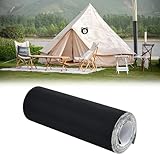 SLTAXAR 1 Rolle 10cm x 2m Lang Nylon Reparatur Patches Selbstklebend Nylon Reparatur Flicken Nylon Reparatur Kit Set Schwarz Wasserdicht Flicken Stoff für Zelte Daunenjacke Schlafsack Tasche