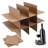 ERINGOGO Robuste Versandkarton Teiler aus Dickem Wellpappkarton Stoßdämpfend Vielseitig Einsetzbar für Umzugskisten Geschirr und Gläser Verschiedene Optimierte Raumnutzung