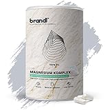 Magnesium Tabletten | Magnesium-Komplex aus Magnesiumcitrat, Magnesium Malat & Magnesium Bisglycinat von brandl® optimiert für Sportler | 180 Premium Magnesium Kapseln