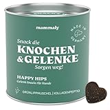 mammaly Grünlippmuschel Hundeleckerli Happy HIPS 325g – Gelenktabletten mit Probiotika für Hunde (unterstützt Arthrose-, Gelenk- & Knochenschutz) Kapseln MSM & Vitamie als leckere Snacks