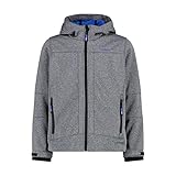 CMP - Kinderjacke mit Fester Kapuze, Schwarz Mel.-Royal, 164