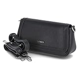 L.Credi Damen Überschlagtasche/Umhängetasche MALINA schwarz Kunstleder, 99-Ohne Größen:-, Color:schwarz