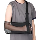 GNEGNI LIFE Medizinische Schulterschlinge mit Mesh-Gewebe | Atmungsaktive & verstellbare Armschlinge mit Nackenpolster für gebrochenes Arm,Handgelenk, Ellbogen, Schulterverrenkung