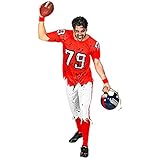 W WIDMANN MILANO Party Fashion - Kostüm Zombie American Football Player, Muskelshirt und Hose, High School Verkleidung