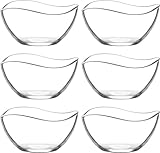 vienberg Glasschalen-Set aus hohwertigem Glas 6,12 oder 24tlg. Glasschalen Vira Schalen Dessertschale Vorspeise Glas Gläser 310ml spülmaschinengeeignet (6)