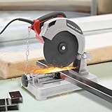 Trennschneider Metallsäge Metall Kappsäge 1200W, Metall Schneiden 5200RPM, Schneidewinkel 0-45°, Sägeblatt-Durchmesser 185mm