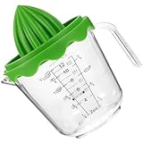 Housoutil Manuelle Zitruspresse aus Langlebigem Material Kleine Handliche Fruchtsaftpresse für Zitronen und Orangen Einfacher Küchenentsafter für Zuhause und Gastronomie