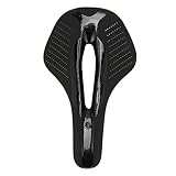 SAXOJONON Fahrradsattel für Rennrad-Mountainbikes, hohles, atmungsaktives Design, wasserdicht, rutschfest, stoßfest, bequemer Fahrradsitz mit PU-Schwammmaterial