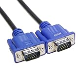 EKYLIN VGA auf VGA Kabel, 1.5m / 5ft VGA zu VGA Video Kabel VGA Adapterkabel für Computer PC Laptop HDTV zu Monitor Bildschirm Projektor Beamer mit VGA Stecker