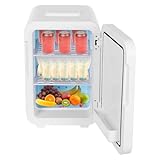 Sengfwin Mini Kühlschrank Mini Gefrierschrank Kühlschrank Klein Getränkekühlschrank Lautlos Flaschenkühlschrank Minibar Minikühlschrank 20L,Temperaturregelung, Energiesparend, Leise, Eintüriger
