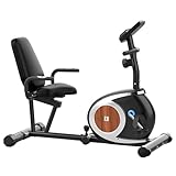 SQUEBILIFE Liegeräder, magnetisches Fitness-Heimtrainer für den Heimgebrauch mit einstellbarem Widerstand und Sitz, Platzsparend