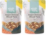 Wholefood Earth® Super Deluxe Nussmischung – 1 kg | Premium Nussmix | Ballaststoffreich, Proteinquelle, Gentechnikfrei (Packung mit 2)