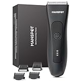 Intimrasierer Mann, Manscaped Rasierer Herren Intimbereich, Intim rasierer männer, Body Groomer Men, körperhaartrimmer, Wasserdichter Nass/Trocken Shaver, 20-fache Nutzung nach dem Aufladen