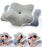 DONAMA Memory Foam Kissen ergonomisches Nackenkissen Kopfkissen Seitenschläferkissen für Seiten, Rücken & Bauchschläfer
