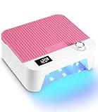 Hixava Nagel UV Lampe für Gelnägel Led Lampe Nägel,LED-Nagellampe Nageltrockner Lampe mit 30/60/90/120s LCD Display und Smart Sensor 30 Lampenperlen für Alle Gel Nagellack Gelnägel