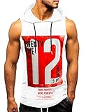 Herren Tank top Muskelshirt Ärmelloser Hoodie Muskelshirt Workout Sport Fitness Unterhemden Kapuzenpullover
