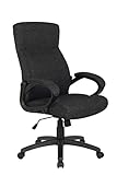 SixBros. Chefsessel Bürostuhl Schwarz - HLC-0311-1/2166