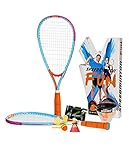 Speedminton SM01-FUN-10 Fun Set - Alternative to Beach Ball, Spike Ball, Badminton, incl. 1 Heli and one Fun Speeder, Perfect for The Beach, Park or Backyard