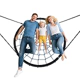 Nestschaukel Tellerschaukel Gitterschaukel Rundschaukel 100cm Schaukel bis 300kg,Kinderschaukel Indoor & Outdoor
