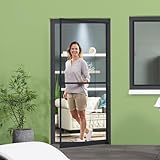 empasa Insektenschutz Fliegengitter Tür Alurahmen MASTER PRO, individuell kürzbar, weiß, braun, anthrazit, in den Größen 100 x 210 cm / 120 x 240 cm, als Selbstbausatz