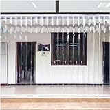 LoiYtrd Plastikstreifen 1,9 mm Dicker Ledervorhang, warmes, weicher Türvorhang for Supermärkte, PVC, Lager, Reinraum, Wärmedämmung, Windschutzscheiben-Glastrennwand (Größe: 0,75 x 2 m) Hängend