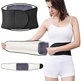 Cyiecw Kaschmir Nierenwärmer Damen, Winter Dicken Rückenwärmer Gürtel Herren, Unisex Nierengurt Wärmend Bauchwärmer mit Klettverschluss, Elastischer Nierenschutz Taillengürtel, 97-105cm (XL)