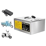60V LiFePo4 E-Bike Batterie 60V 50Ah 72Ah 85Ah 100Ah Lithium-Eisenphosphat Batterie mit Ladegerät für Dreirad Elektromotorrad 0-6000W Motor(100Ah)