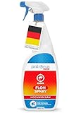 Patronus Floh-Spray für Wohnung & Umgebung 1000ml - TESTSIEGER - Abwehr-Mittel gegen Flöhe mit Sofortschutz - mit dezentem Eukalyptus/-Zitrusduft - hochwirksam & laborgeprüft