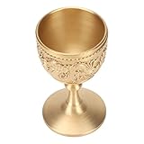 Premium Retro Messing Chalice Dragon Phoenix Geprägter Tasse für Bar, Restaurant und Heimdekoration, Altmodisches Alkoholgefäß Schickes Becher -Weinglas Glas