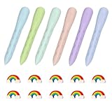 QMLING 16 Stück Radiergummi Kinder, Groß Dreieckradierer Grip, Weicher 2B-Radierer und 10 Mini Regenbogen Radiergummi, Dreieck Radiergummis für Schulen Büro Malerei Skizzen
