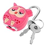ARTIBETTER Kleines Mini Vorhängeschloss mit Cartoon Design Niedliches Metall für Handtaschen Rucksäcke Schränke Vielseitig Einsetzbar