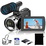 Windancy Video Camera FHD 1080P 48MP 4K Camcorder for YouTube, Video Vlogging Camera Recorder 18X Digital Zoom 3.0 Inch 270 Degree Rotation IPS Screen Camera Camcorder