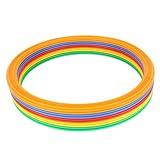 Kindersportring -Ring -Set 10 Ringe, Agility Training Toy mit 10 Schnallen, Spaß Im Freien, 28 cm