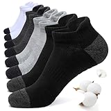 FALARY Laufsocken Halbsocken Herren Damen 35-38 Schwarz Weiß Grau Sportsocken KurzSocken 35-38 Baumwoll Kurz Wandersocken SneakerSocken Outdoor-Socken Trekking Atmungsaktiv 8 Paar